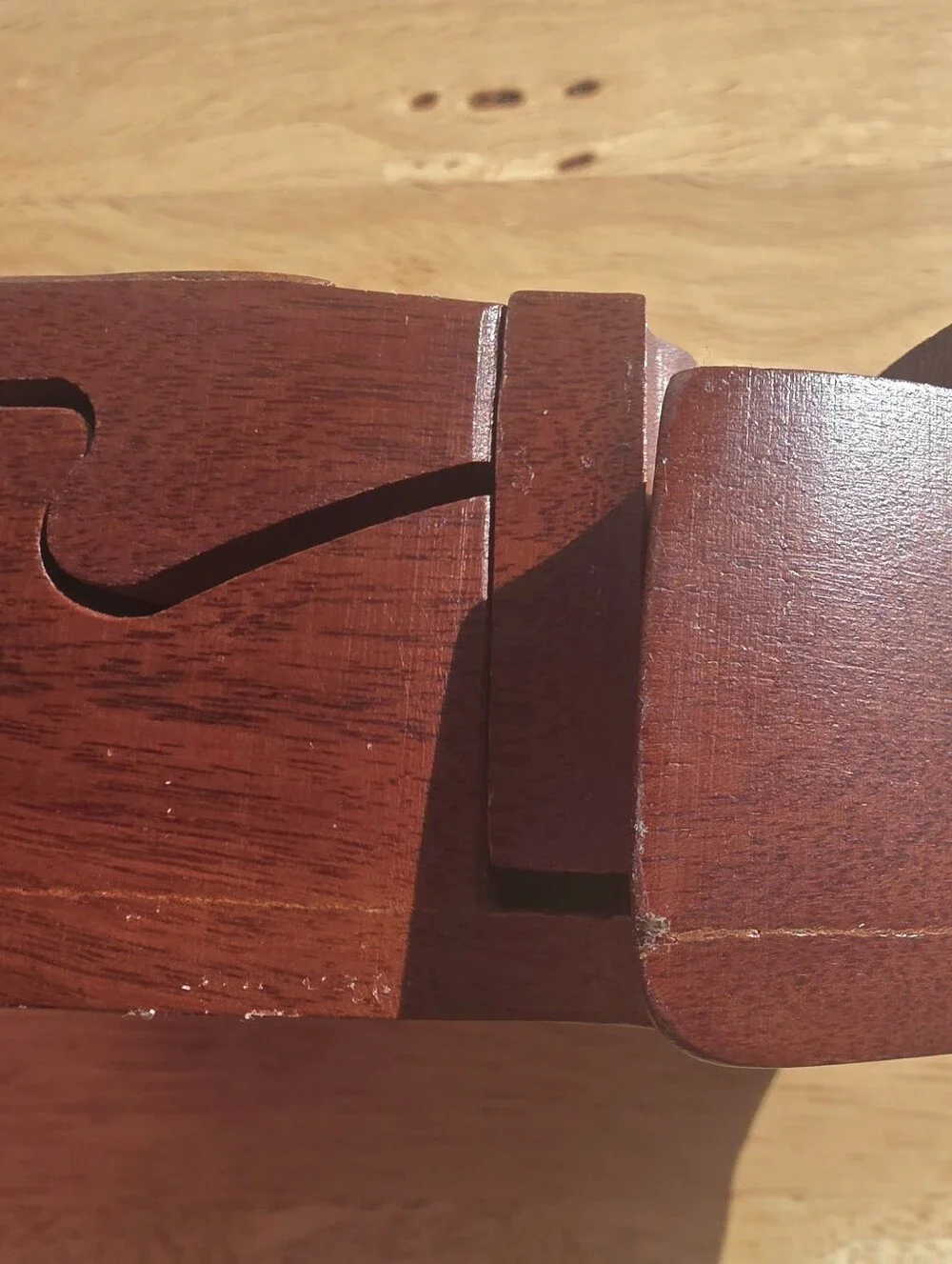 Handcrafted Wooden Fish Décor Puzzle - Brown